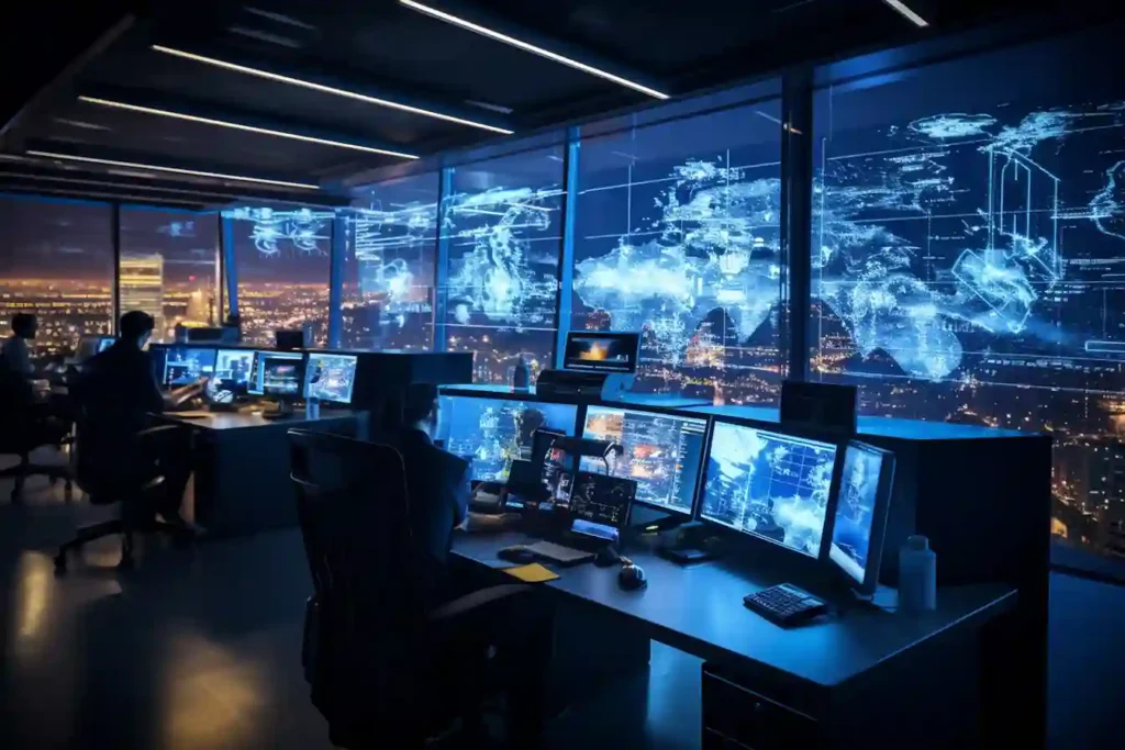 Monitoring van een cyberaanval in een crisiscentrum