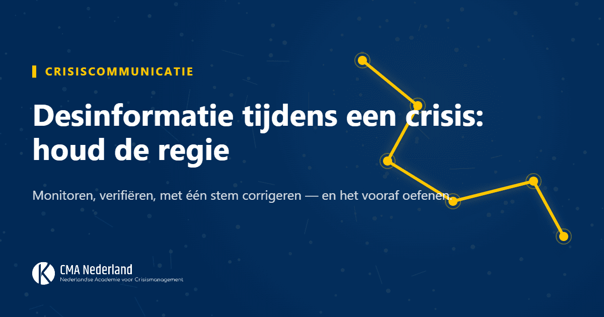 Desinformatie tijdens een crisis: houd de regie over het verhaal Desinformatie tijdens een crisis: houd de regie over het verhaal — Nederlandse Academie voor Crisismanagement