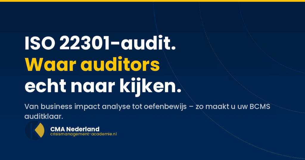 ISO 22301 audit checklist: waar auditors echt naar kijken ISO 22301 audit checklist – waar auditors echt naar kijken (BCMS)