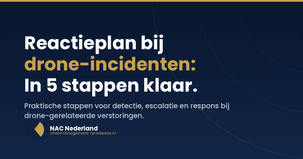 Reactieplan bij drone-incidenten: In 5 stappen voorbereid Reactieplan bij drone-incidenten: In 5 stappen voorbereid