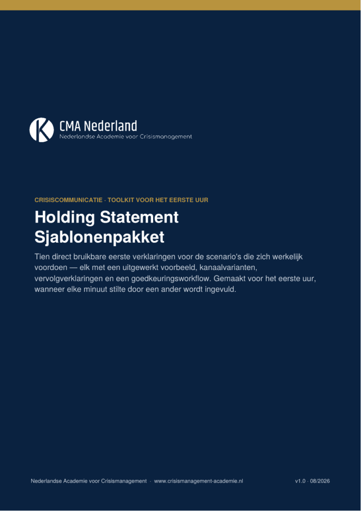 Holding Statement Sjablonenpakket — PDF cover