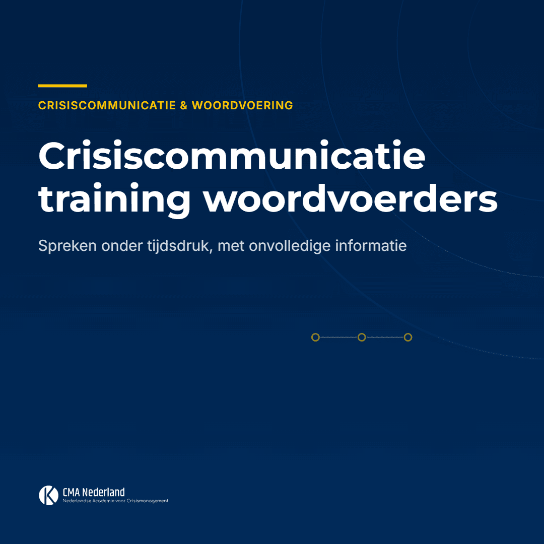 Crisiscommunicatie training woordvoerders: zeven vragen die een woordvoerder binnen twee minuten beantwoordt