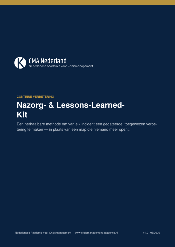 Nazorg- & Lessons-Learned-Kit (E-book, 36 p.)